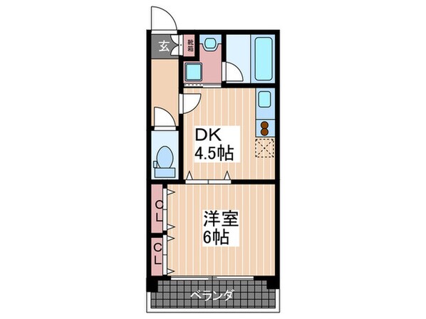 ラ・フォ－レ十日市の物件間取画像